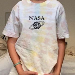 Urban Outfitters Neon Riot NASA Tie Dye Tshirt